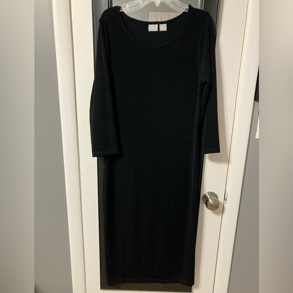 Chico’s travel dress in black size 4/6